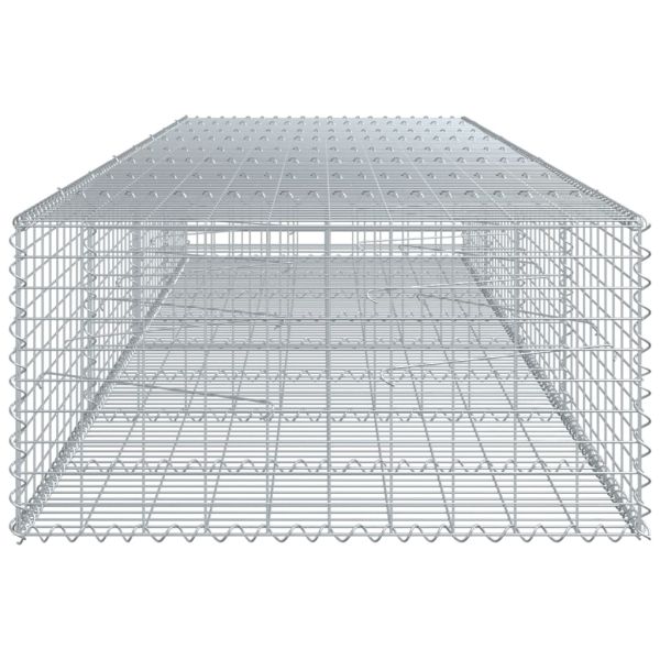 Габионна кошница с покритие, 400x100x50 см, поцинковано желязо