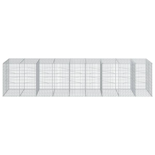 Габионна кошница с покритие, 450x100x100 см, поцинковано желязо