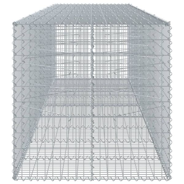 Габионна кошница с покритие, 450x100x100 см, поцинковано желязо