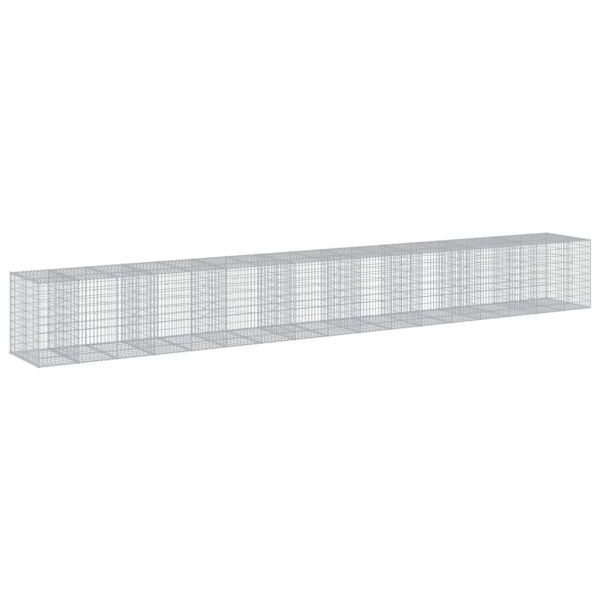 Габионна кошница с покритие, 850x100x100 см, поцинковано желязо