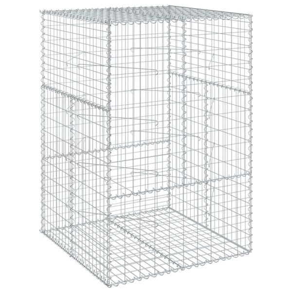 Габионна кошница с покритие, 100x100x150 см, поцинковано желязо