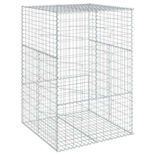 Габионна кошница с покритие, 100x100x150 см, поцинковано желязо