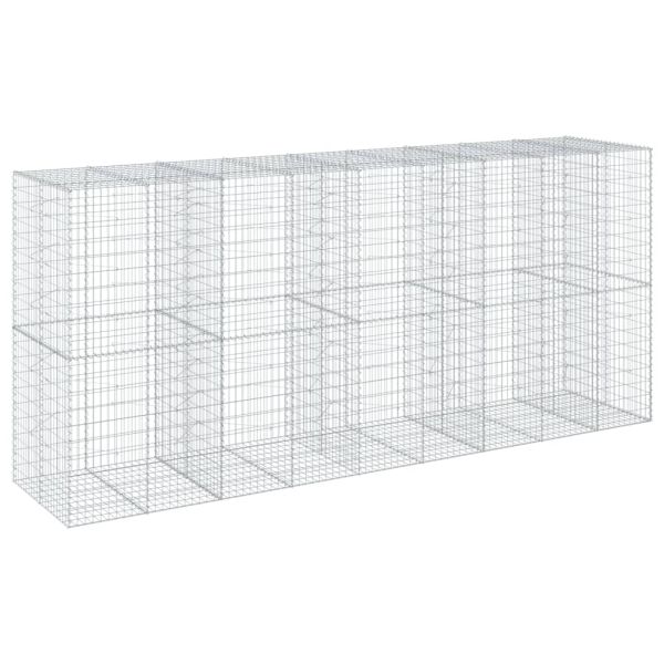Габионна кошница с покритие, 450x100x200 см, поцинковано желязо
