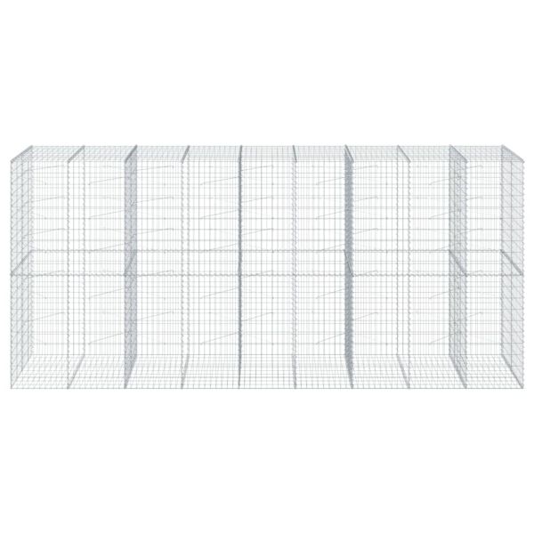 Габионна кошница с покритие, 450x100x200 см, поцинковано желязо