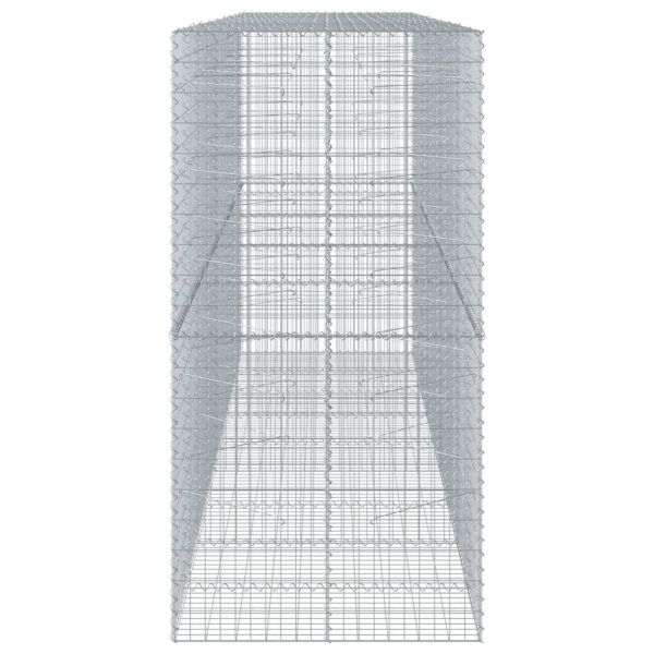 Габионна кошница с покритие, 450x100x200 см, поцинковано желязо