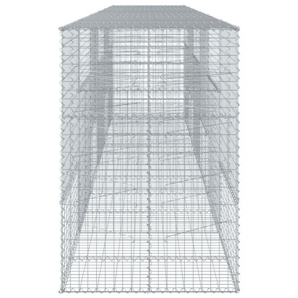 Габионна кошница с покритие, 600x100x150 см, поцинковано желязо