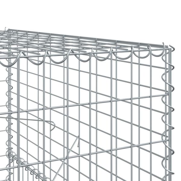 Габионна кошница с покритие, 600x100x150 см, поцинковано желязо