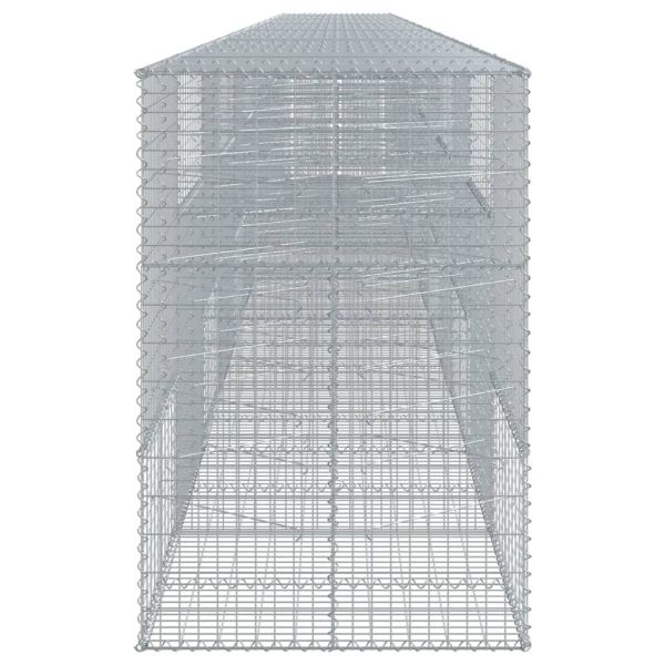 Габионна кошница с покритие, 1200x100x150см, поцинковано желязо