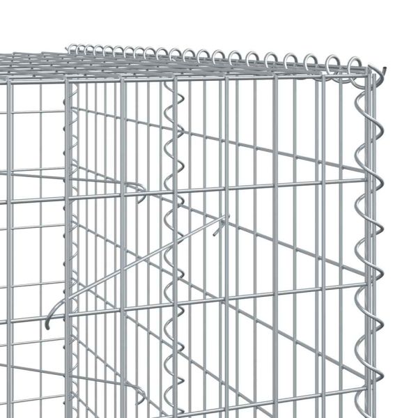 Габионна кошница с покритие, 350x100x200 см, поцинковано желязо