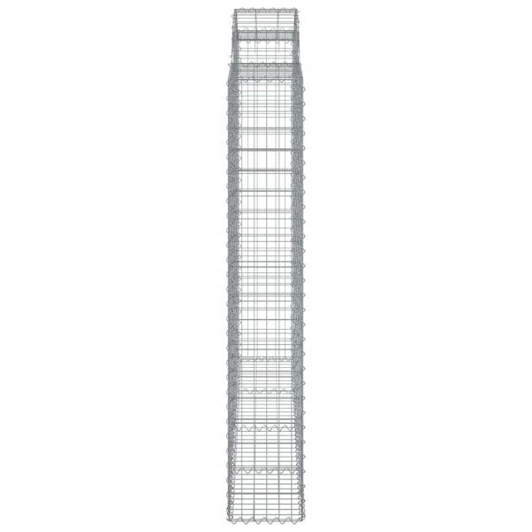 Дъговидна габионна кошница 200x30x180/200 см поцинковано желязо