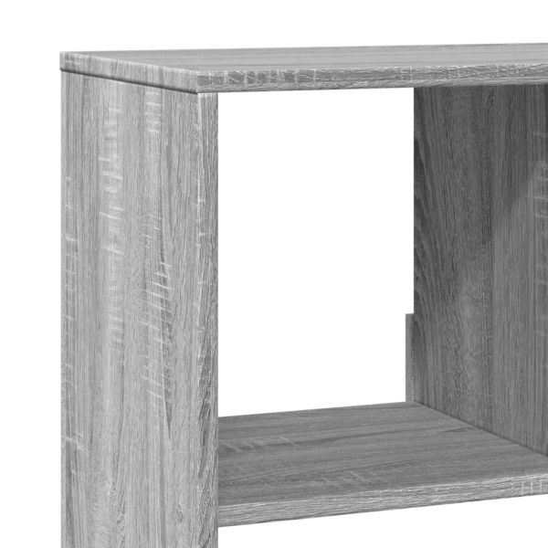 Библиотека, сив сонома, 100x33x125,5 см, инженерно дърво