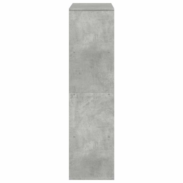 Разделител за стая бетонно сив 100x33x125,5 см инженерно дърво
