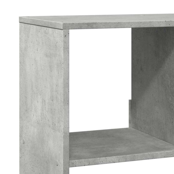 Разделител за стая бетонно сив 100x33x125,5 см инженерно дърво