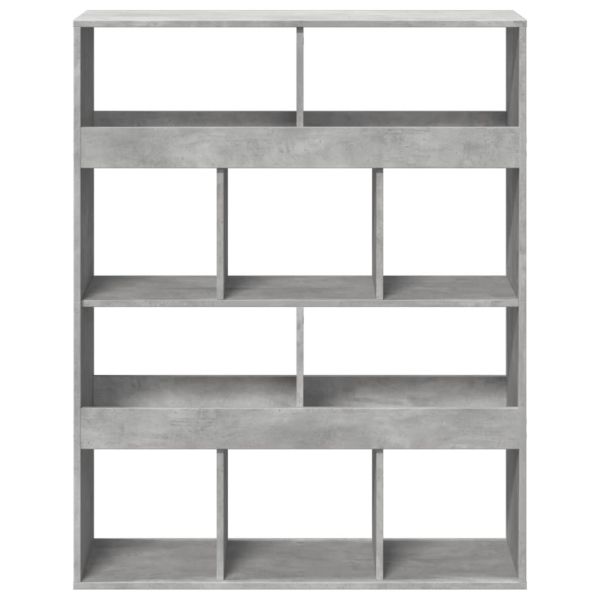 Разделител за стая бетонно сив 100x33x125,5 см инженерно дърво
