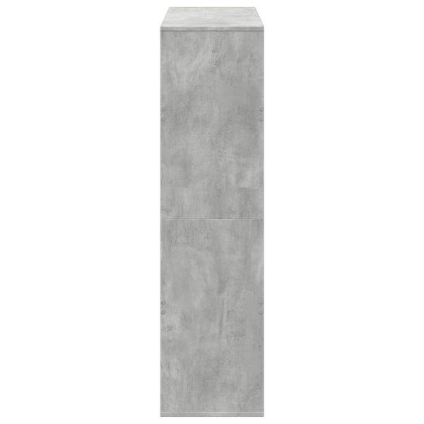 Разделител за стая бетонно сив 100x33x125,5 см инженерно дърво