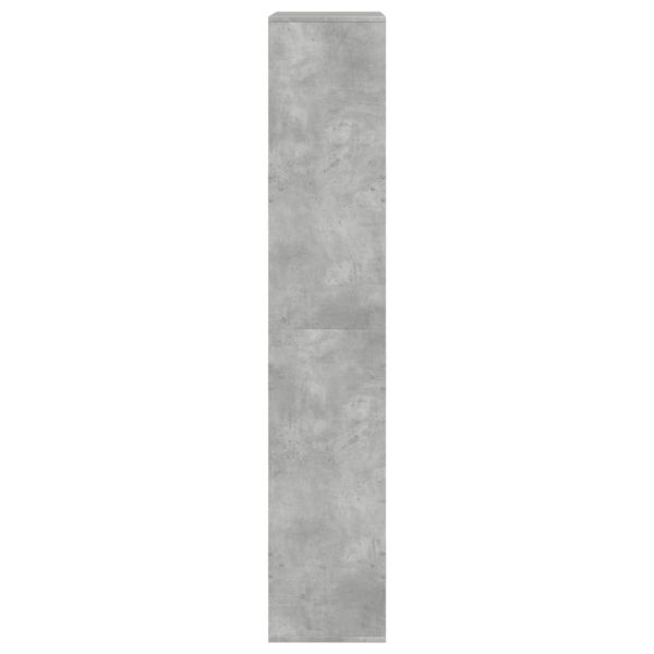 Разделител за стая, бетонно сив, 100x33x175 см, инженерно дърво