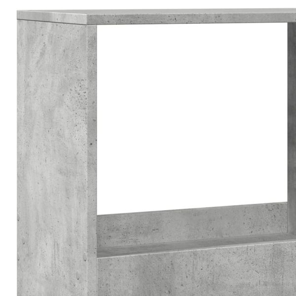Разделител за стая, бетонно сив, 100x33x175 см, инженерно дърво