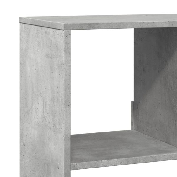 Библиотека, бетонно сива, 100x33x156,5 см, инженерно дърво