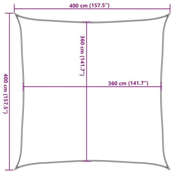 Платно-сенник, 160 г/м², квадратно, сини, 4x4 м, HDPE