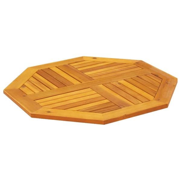 Плот за маса 80x80x2,2 см осмоъгълен масивна дървесина акация