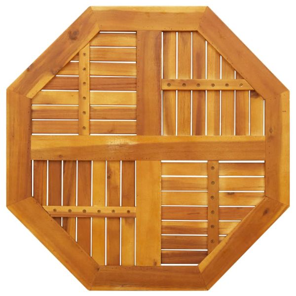 Плот за маса 80x80x2,2 см осмоъгълен масивна дървесина акация
