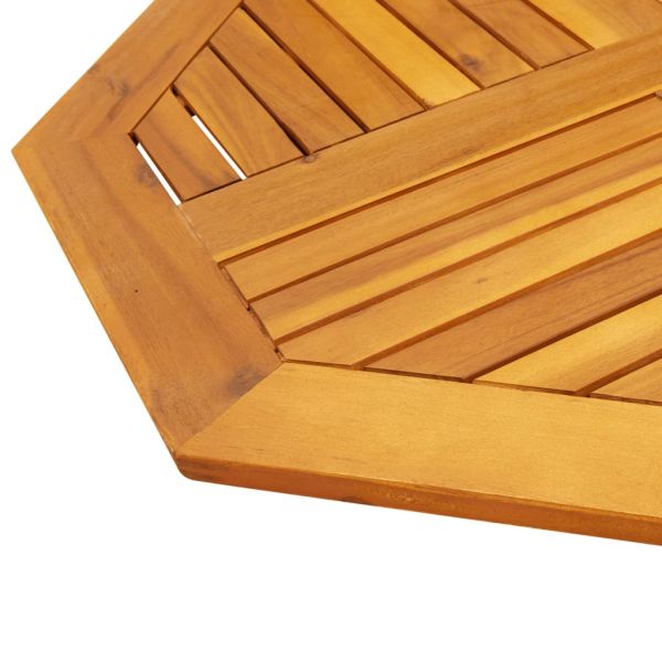 Плот за маса 80x80x2,2 см осмоъгълен масивна дървесина акация