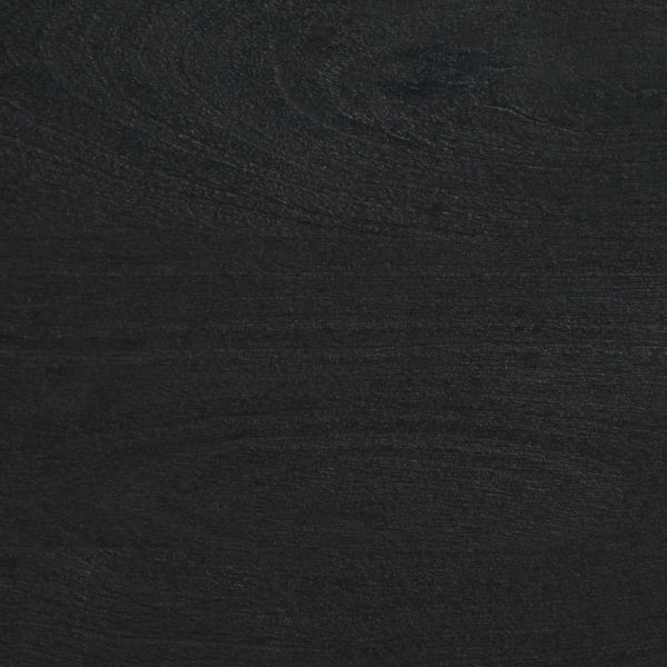 Нощно шкафче, черно, 40x33x46 см, инженерно дърво