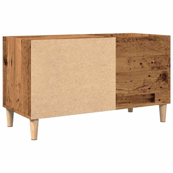 Шкаф за грамофонни плочи, 84,5x38x48 см, инженерно дърво