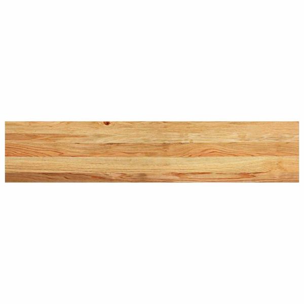 Стълбищни стъпала, 4 бр, светлокафяви, 120x30x2 см, дъб масив