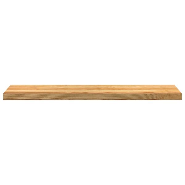 Стълбищни стъпала, 2 бр, светлокафяви, 110x30x2 см, дъб масив