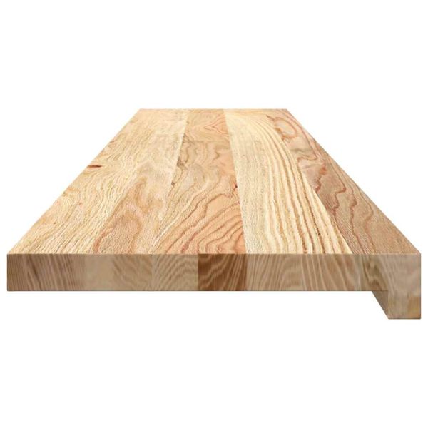 Стълбищни стъпала, 2 бр, 120x25x2 см, необработен масивен дъб