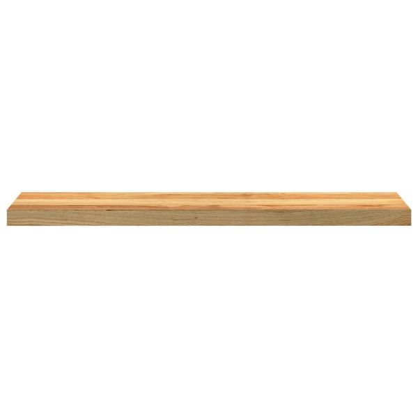 Прозоречни первази, 2 бр, светлокафяви, 100x20x2 см, дъб масив
