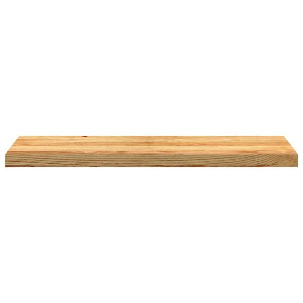 Прозоречни первази, 2 бр, светлокафяви, 90x25x2 см, дъб масив