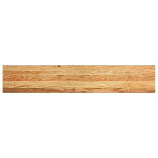 Прозоречни первази, 2 бр, светлокафяви, 140x30x2 см, дъб масив