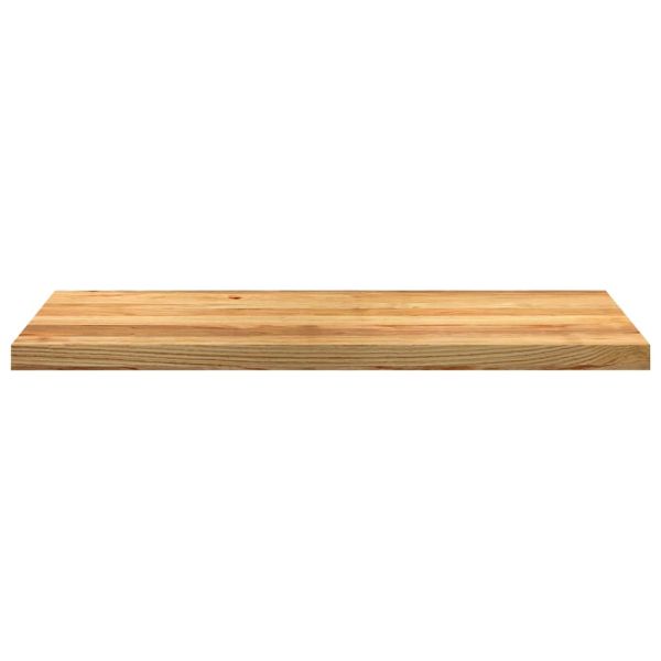 Прозоречни первази, 2 бр, светлокафяви, 100x40x2 см, дъб масив