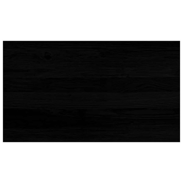Прозоречни первази, 2 бр, кафяво-черни, 70x40x2 см, дъб масив