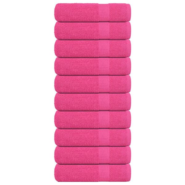 Кърпи за душ FROGN 10 бр. Розови 70x140 см 360 г/м²
