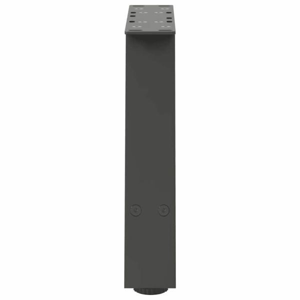Крака за масичка за кафе, А-образни, 2 бр., антрацит, 40x(30-31) см, стомана