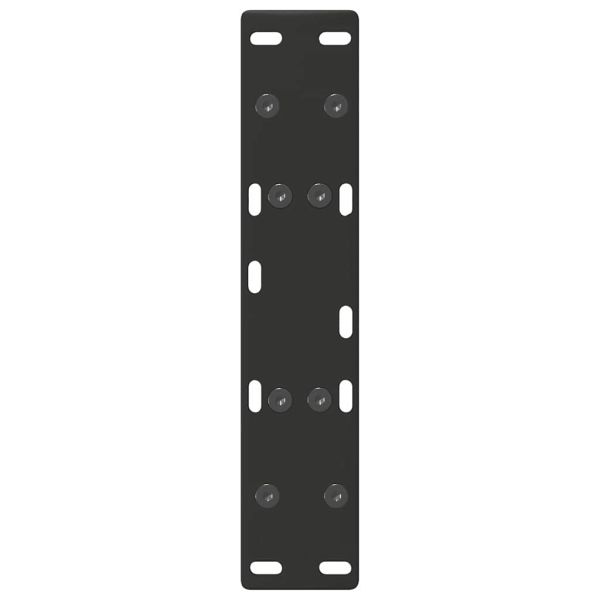 Крака за масичка за кафе, А-образни, 2 бр., черни, 50 x (30-31) см, стомана