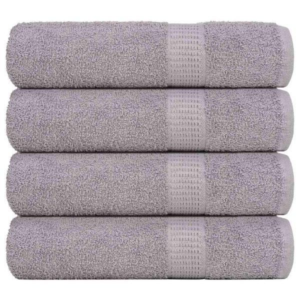 Кърпи за душ FROGN 4 бр. сиви 70x140 см 360 г/м²
