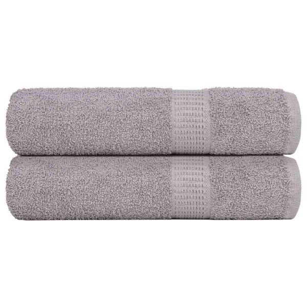 Кърпи за баня FROGN 2 бр. Сиви 100x150 см 360 г/м²