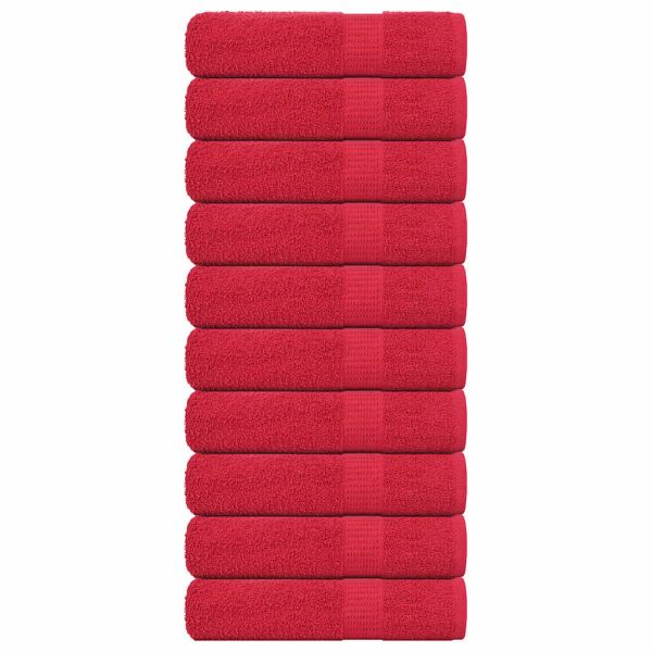 Кърпи за душ FROGN 10 бр. Червени 70x140 см 360 г/м²