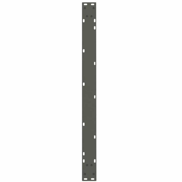 Крака за трапезна маса, V-образни, 3 бр., антрацит, 100x(72-73,3) см, стомана