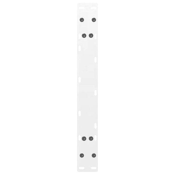 Крака за масичка за кафе, А-образни, 2 бр., бели, 60 x (30-31) см, стомана