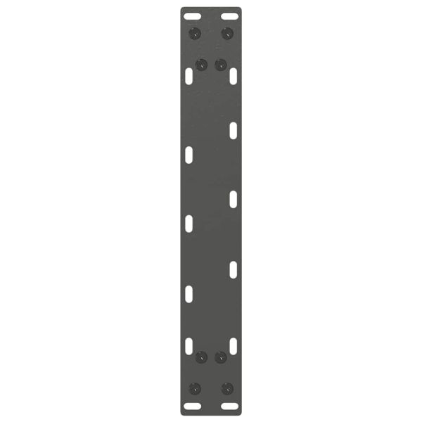 Крака за масичка за кафе, U-образни, 2 бр., антрацит, 40x(30-31) см, стомана