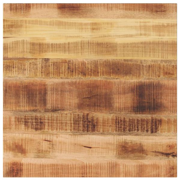 Плот за маса, 70x70x3,8см, квадратен, масивно дърво грубо манго