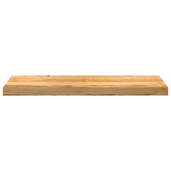 Стълбищни стъпала, 8 бр, светлокафяви, 80x30x2 см, дъб масив