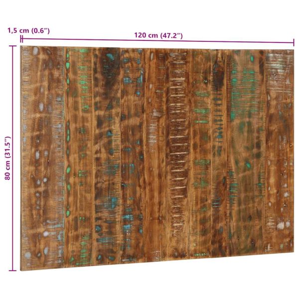 Табла за глава Multicolour 120 cm Масивна дървесина Reclaimed