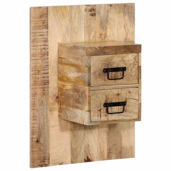 Нощно шкафче 60x32x80 cm Масивна груба дървесина Манго