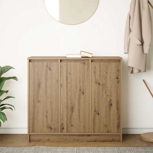 Сайдборд, дъб артизан, 85x34x76 см, инженерно дърво